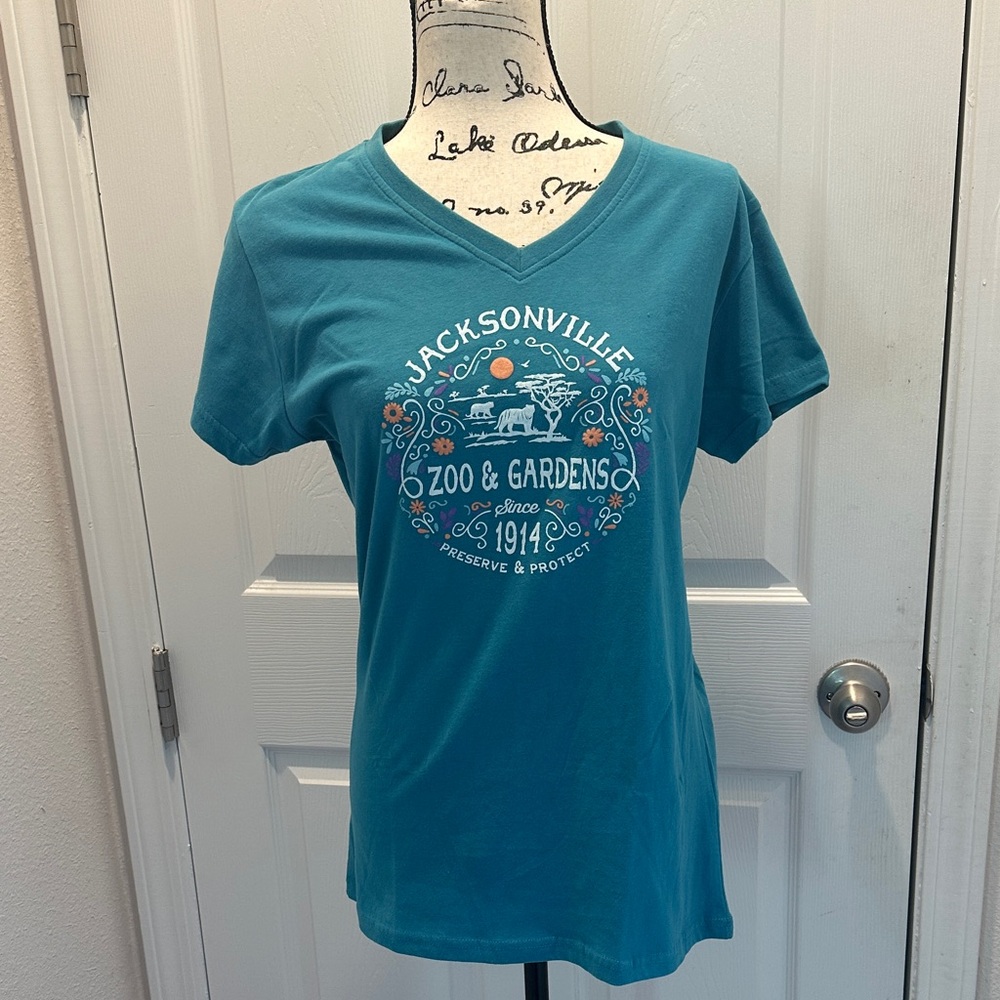 EMI Blue Teal Jacksonville Zoo & Gardens T-Shirt